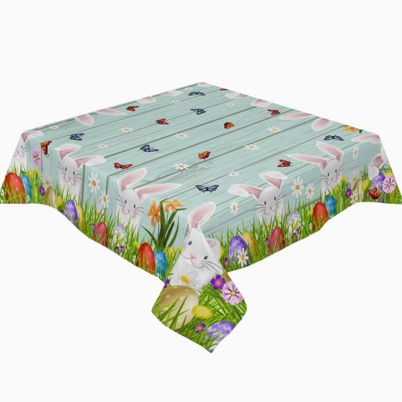 Easter One Of The Kind  Kitchen Dining Tablecloth Square 60 x 60 - Picture 1 of 11